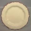 Large Wedgwood creamware plate with puce edge c.1790-1800.