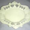 An English creamware molded & reticulated tray c1800 for a Summit, NJ living room.