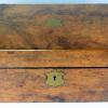 English burl walnut writing slope circa 1860 for a NYC library. 