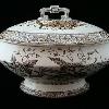 Aesthetic transferware tureen by Wedgewood in Beatrice pattern 1880